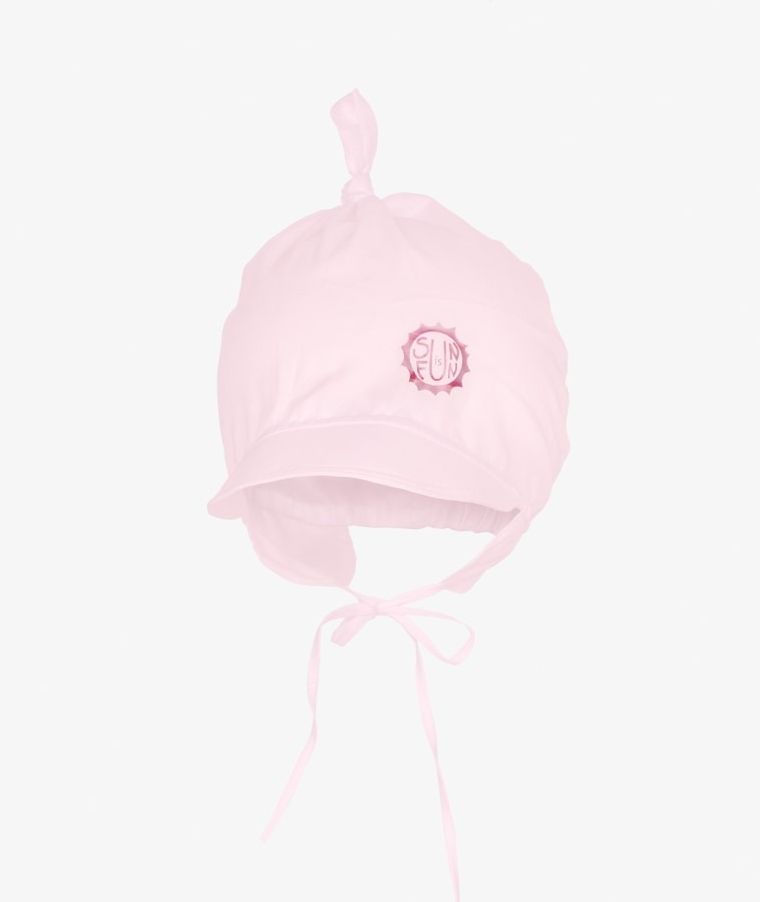 Chustka na głowę dziewczęca, różowa, słońce, Iltom