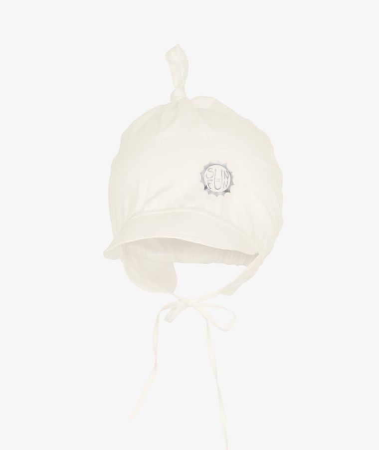 Chustka na głowę dziewczęca, wiązana, ecru, słońce, Iltom