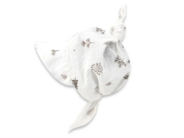 Chustka niemowlęca na głowę, ecru, MimiNu