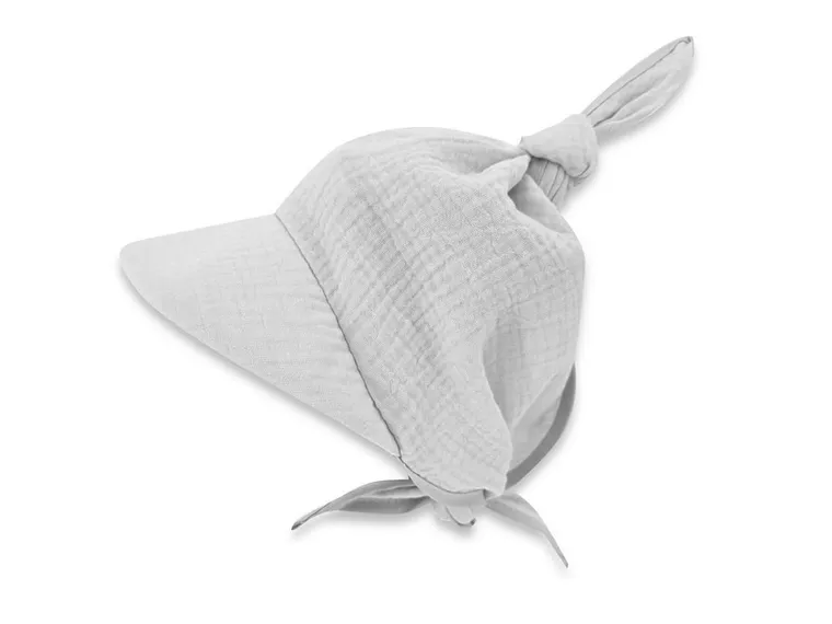 Chustka niemowlęca na głowę, szara, MimiNu