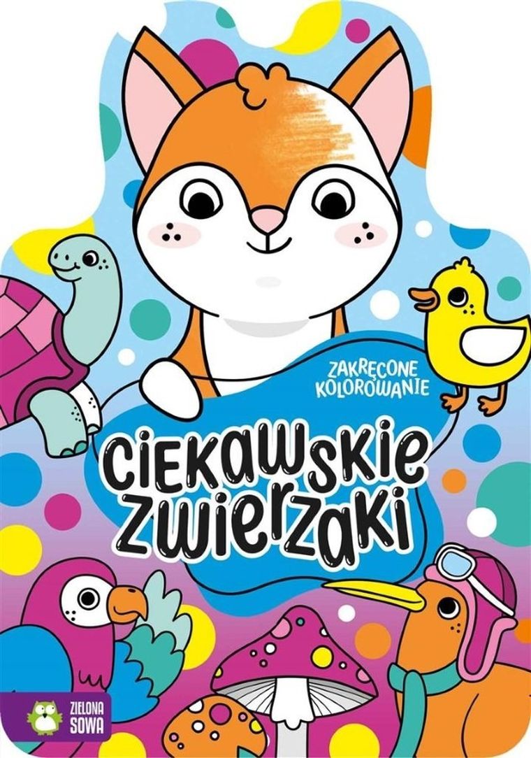 Ciekawskie zwierzaki. Zakręcone kolorowanie
