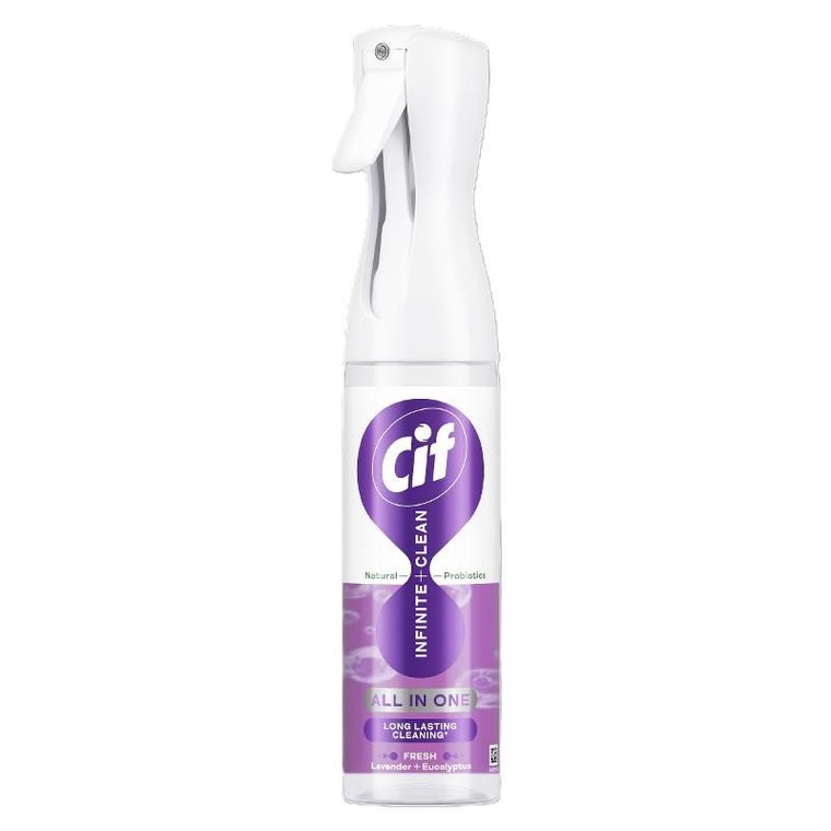 Cif, Infinite+clean, spray do czyszczenia uniwersalny, lawenda i eukaliptus, 280 ml