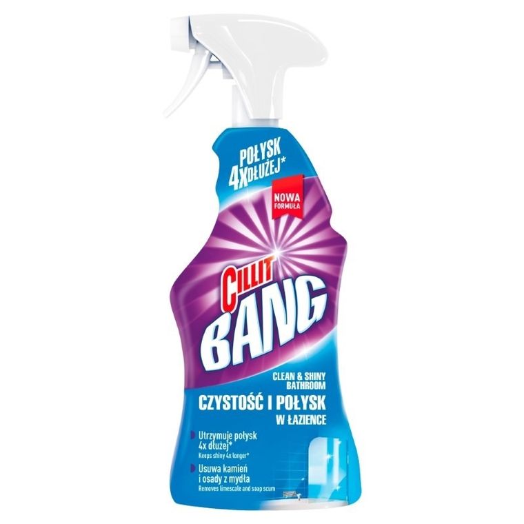Cillit Bang, Czystość i Połysk W Łazience, uniwersalny środek czyszczący, spray, 750 ml