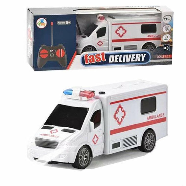 Ciuciubabka, Ambulans, pojazd zdalnie sterowany, światło i dźwięk, 1:32