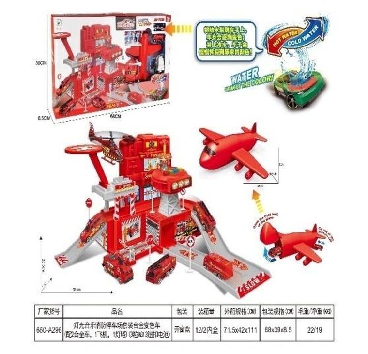 Ciuciubabka, Baza straży pożarnej z pojazdami zmieniającymi kolor