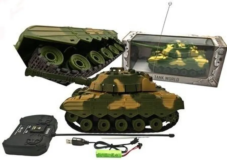 Ciuciubabka, czołg, interaktywny pojazd wojskowy zdalnie sterowany, zielony