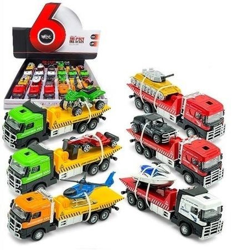 Ciuciubabka, laweta z pojazdem, z napędem, światłem i dźwiękiem, 1 szt.