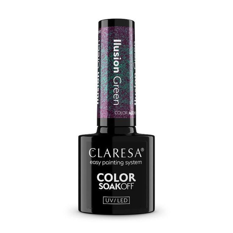 Claresa, Alchemy Ilusion, lakier hybrydowy, green, 5g