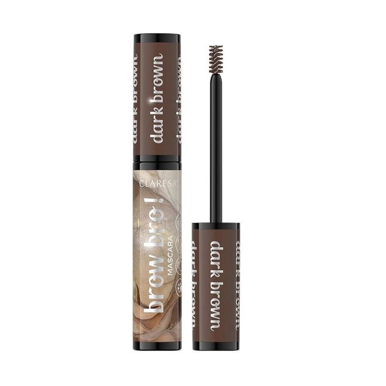 Claresa, Brow Bro!, maskara do brwi, 02 Dark Brown, 8 ml