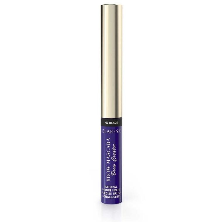 Claresa, Brow Creator Mascara, tusz do brwi, 03 black, 6g