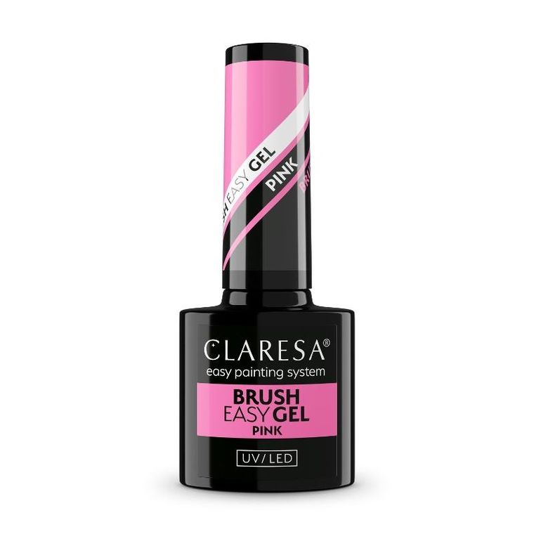 Claresa, Brush Easy Gel, żel do paznokci, pink, 5g
