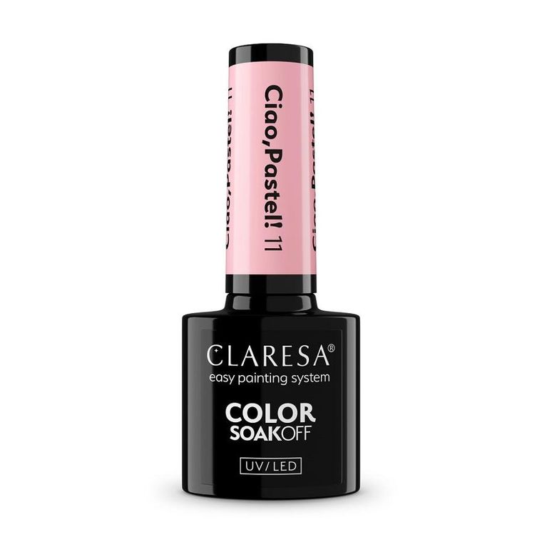 Claresa, Color Soak Off UV/LED Ciao Pastel!, lakier hybrydowy, nr 11, 5g