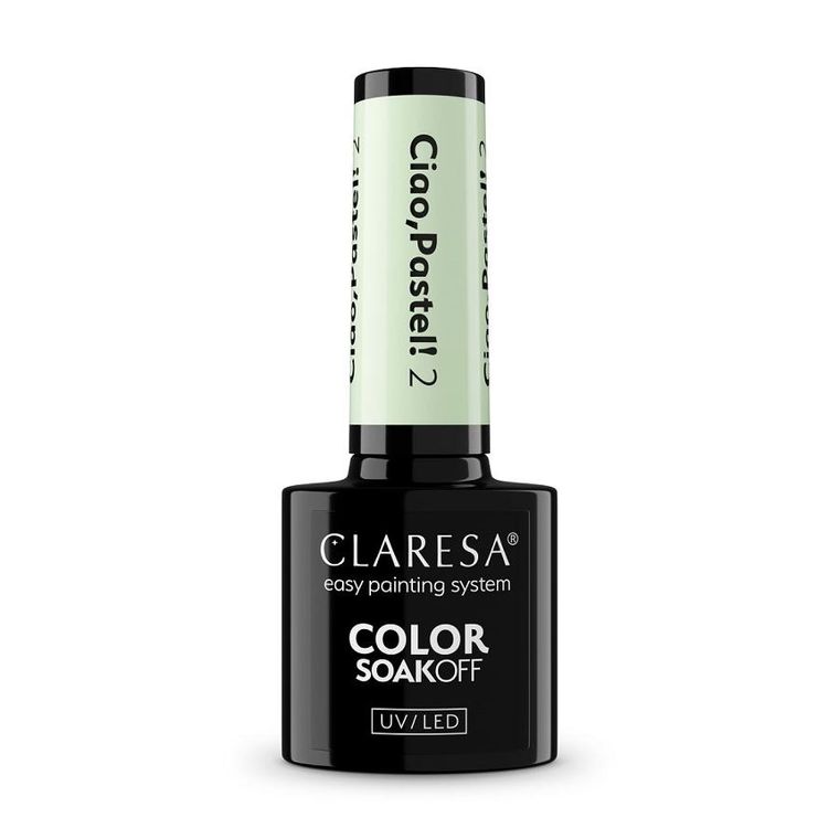 Claresa, Color Soak Off UV/LED Ciao Pastel!, lakier hybrydowy, nr 2, 5g