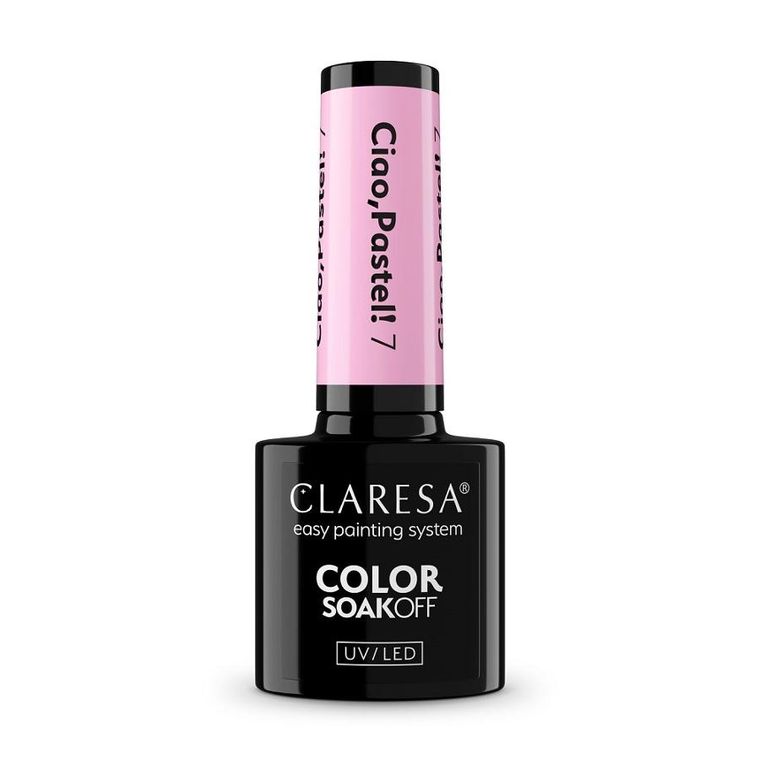 Claresa, Color Soak Off UV/LED Ciao Pastel!, lakier hybrydowy, nr 7, 5g
