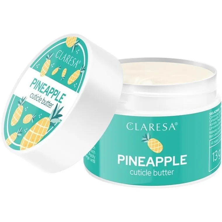 Claresa, Cuticle Butter, masełko do skórek Pineapple, 13g