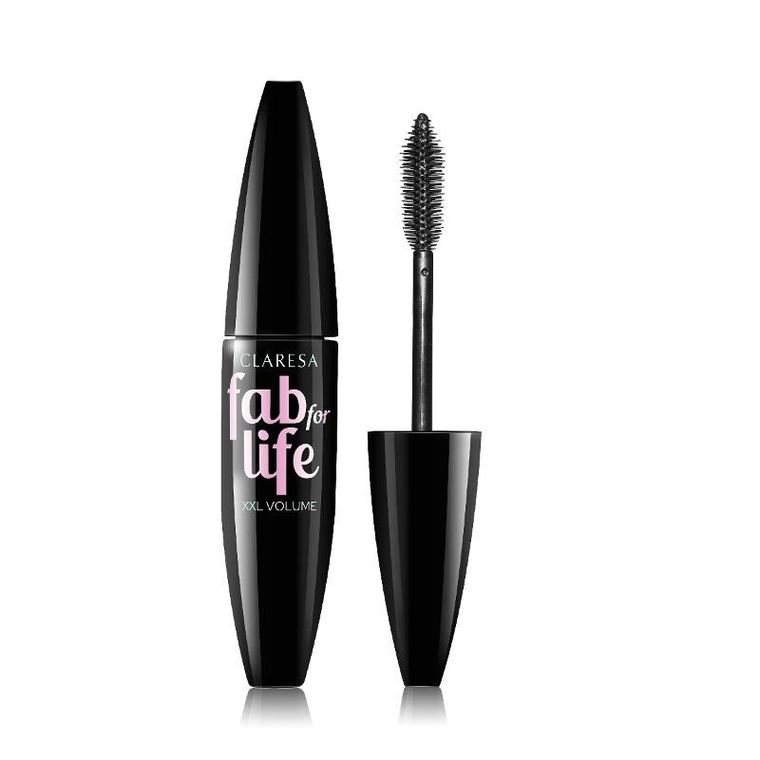 Claresa, Fab For Life, tusz do rzęs efekt sztucznych rzęs, 01 deep black, 12ml