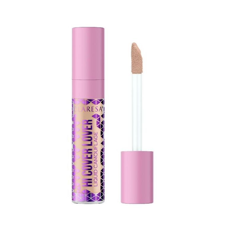 Claresa, Hi Cover Lover, korektor w płynie, nr 26 tan, 8g