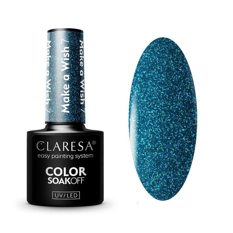 Claresa, lakier hybrydowy do paznokci, make a wish nr 7, 5g