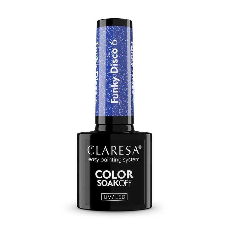 Claresa, lakier hybrydowy, funky disco 6