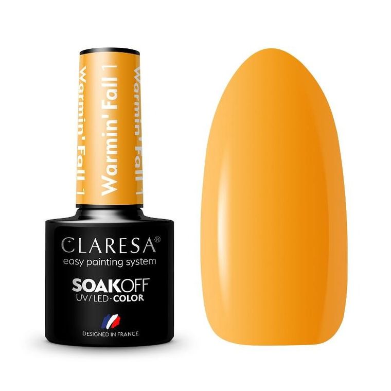 Claresa, lakier hybrydowy, warmin`fall nr 1, 5g