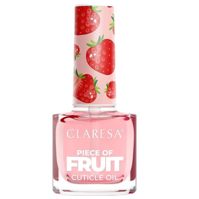 Claresa, Piece of Fruit Cuticle Oil, owocowa oliwka do skórek i paznokci Strawberry, 5 ml