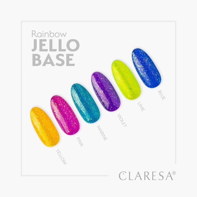 Claresa, Rainbow Jello Base, baza hybrydowa, Lime, 5g