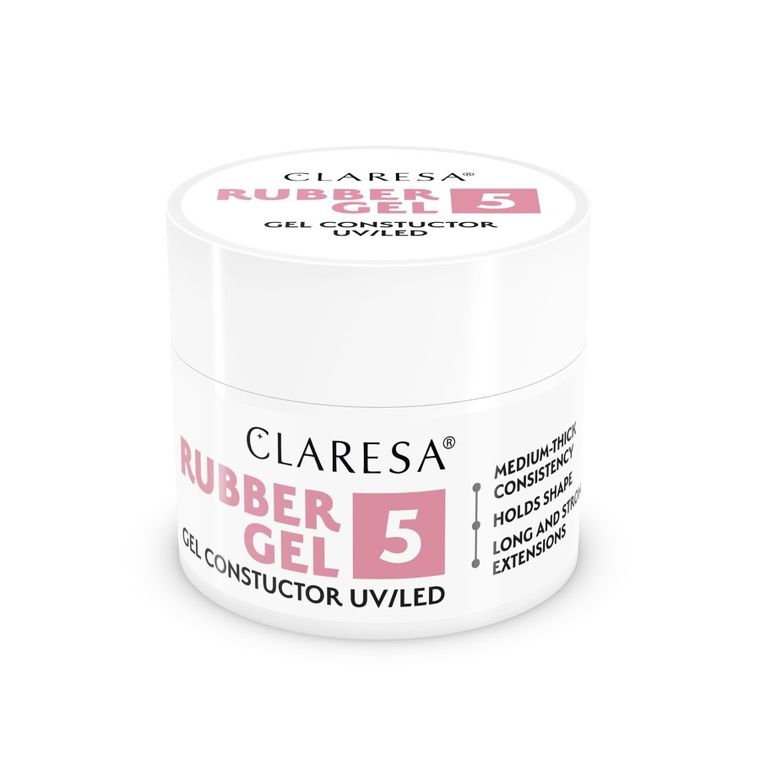 Claresa, Rubber Gel, żel do budowania i przedłużania paznokci 05, 45g