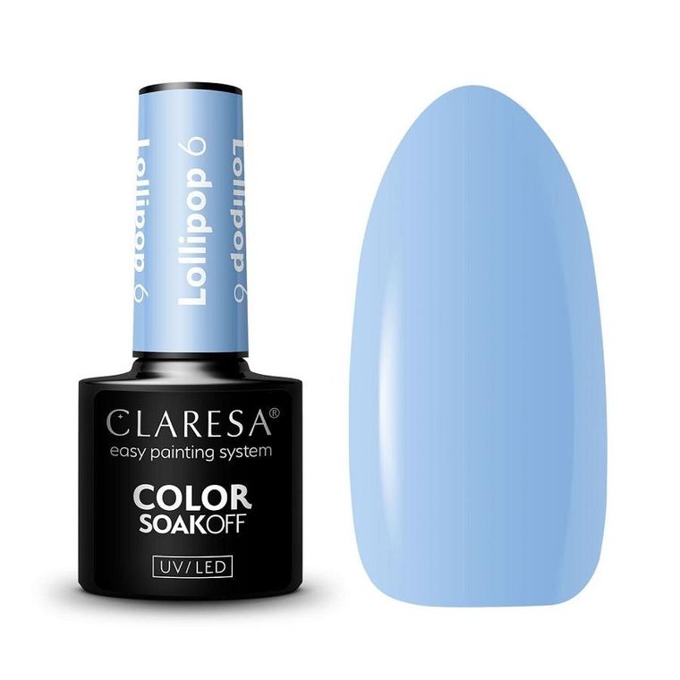 Claresa, Soak Off UV/LED Lollipop, lakier hybrydowy 6, 5g