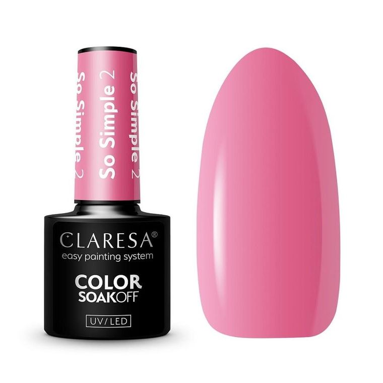 Claresa, Soak Off UV/LED So Simple, lakier hybrydowy 2, 5g