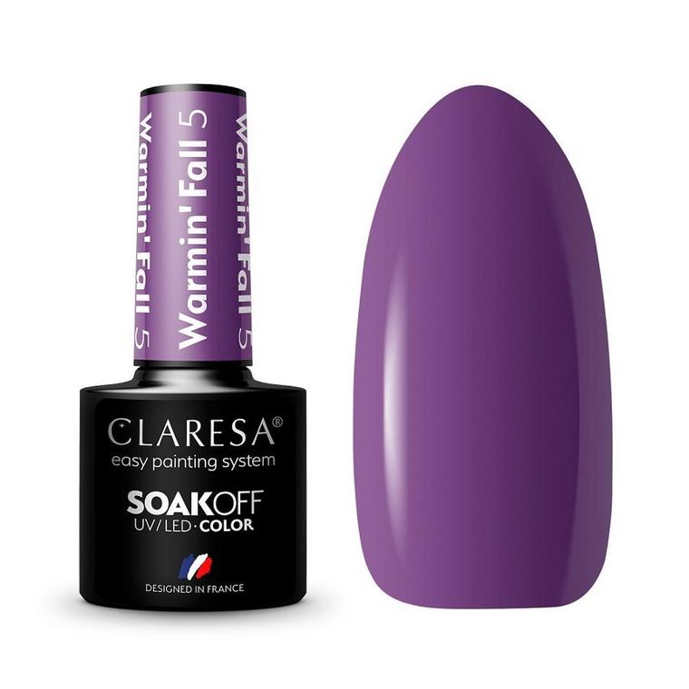 Claresa, Soak Off UV/LED, Warmin' Fall, lakier hybrydowy, 5, 5g
