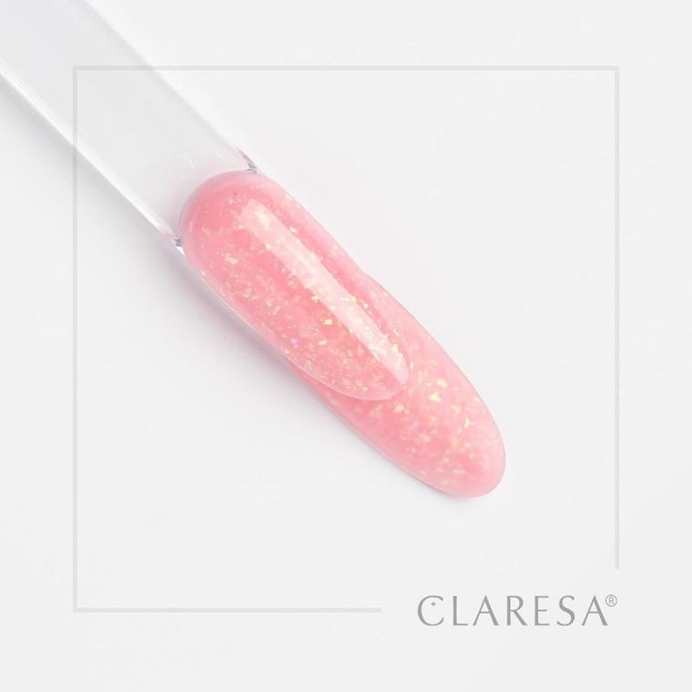 Claresa, Soft & Easy, Builer Gel, żel budujący do paznokci, glimmer pink, 45g