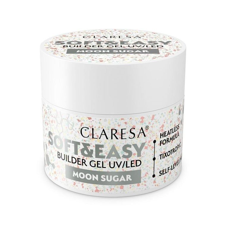 Claresa, Soft&Easy Builder Gel, żel budujący, Moon Sugar, 12g