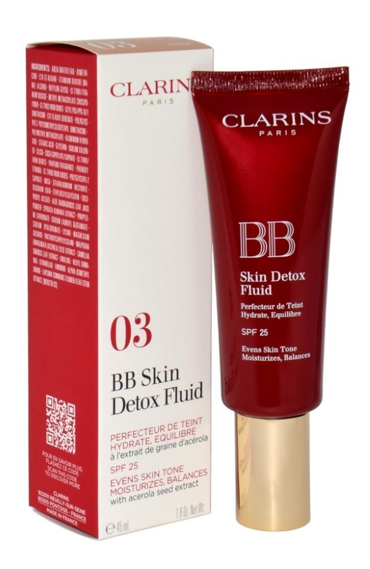 Clarins, BB Skin Detox Fluid, 03 Dark, krem bb, 45 ml