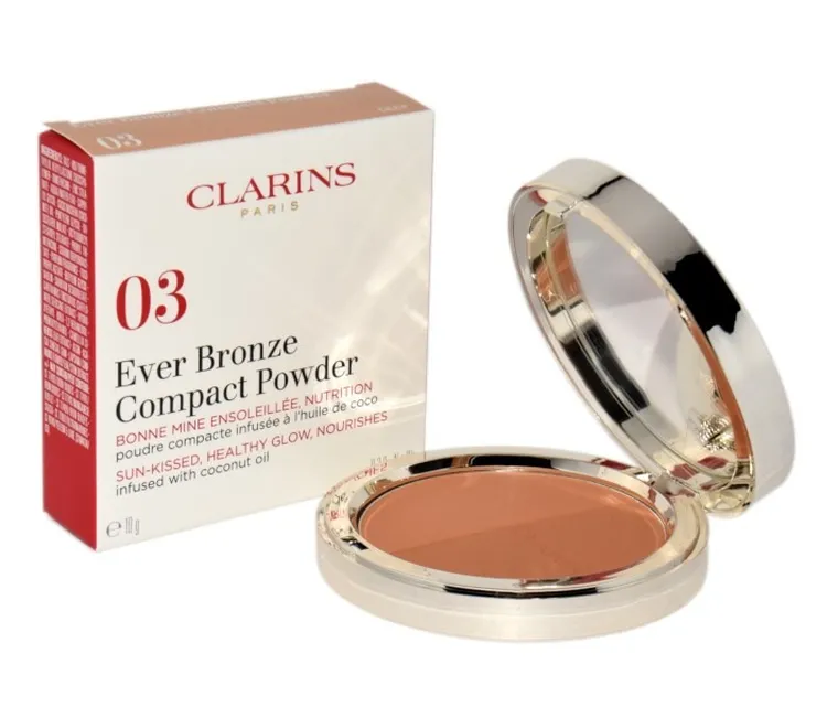 Clarins, Ever Bronze Compact Powder, puder brązujący, 03