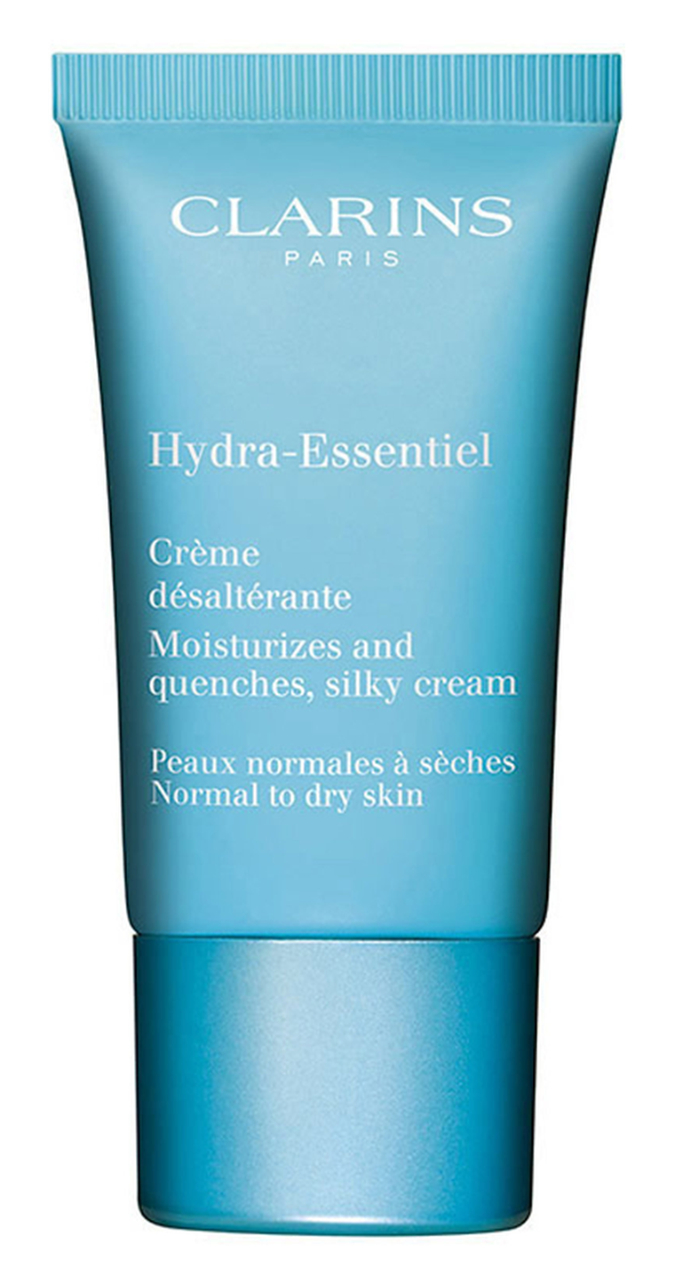 Clarins hydra essentiel moisturizes and quenches silky, krem do twarzy dla cery normalnej, 15 ml