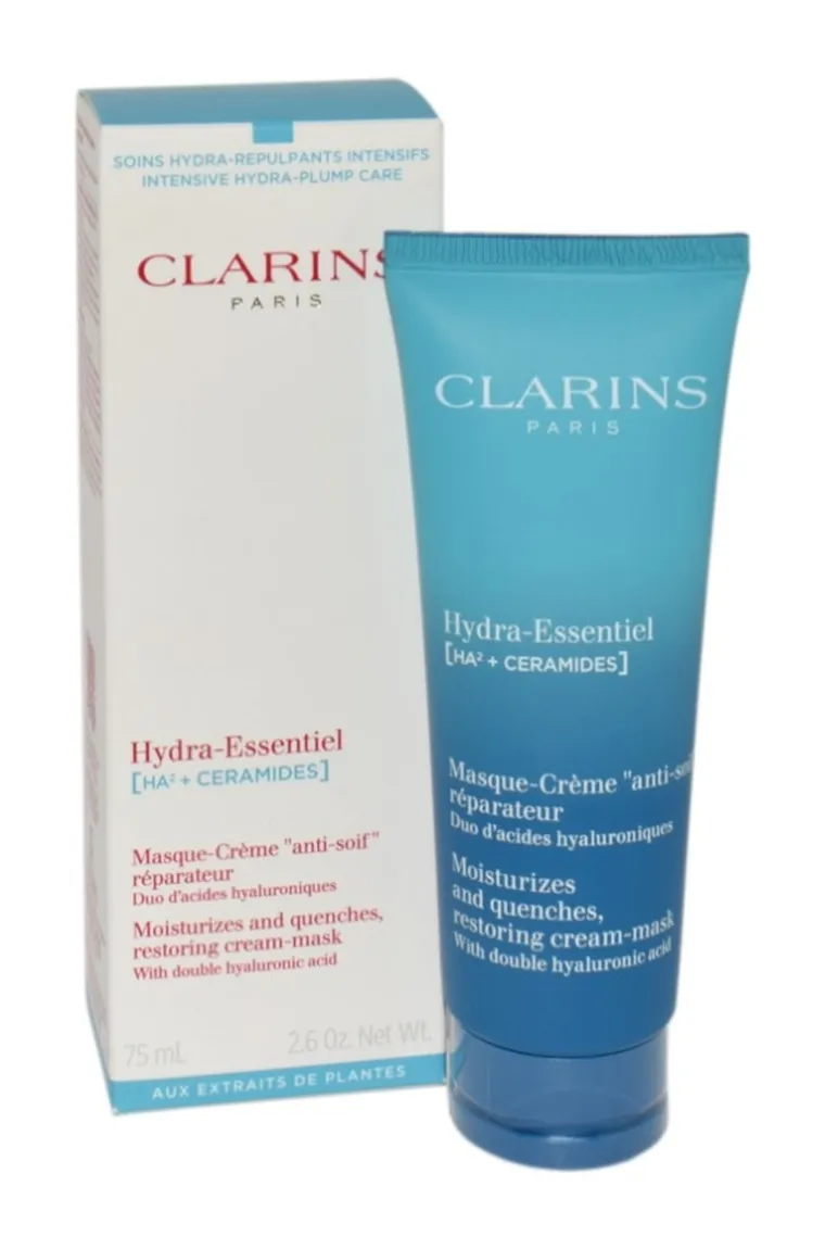Clarins, Hydra Essentiel Restoring Cream Mask, nawilżająca maska do twarzy, 75 ml