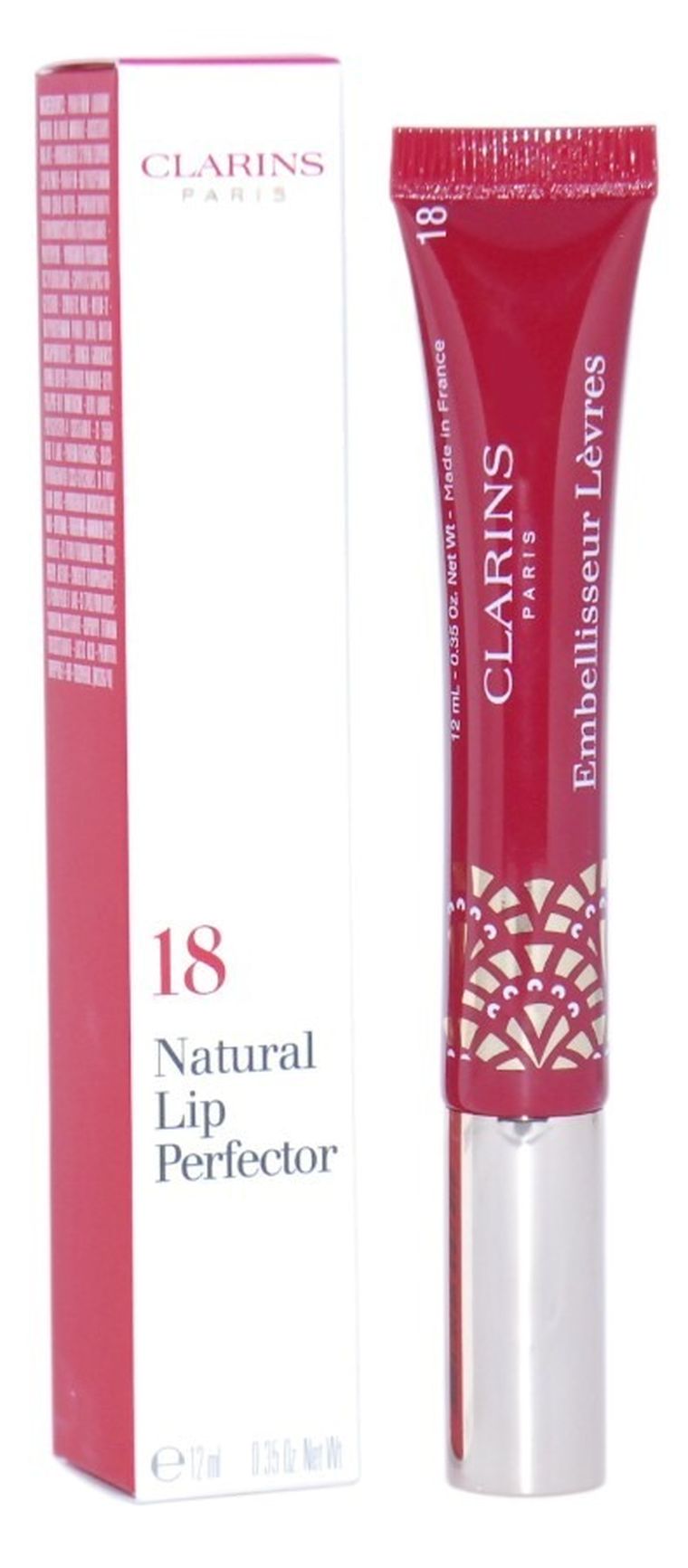 Clarins, Lip Perfector, 18 Intense Garnet, błyszczyk do ust, 12 ml
