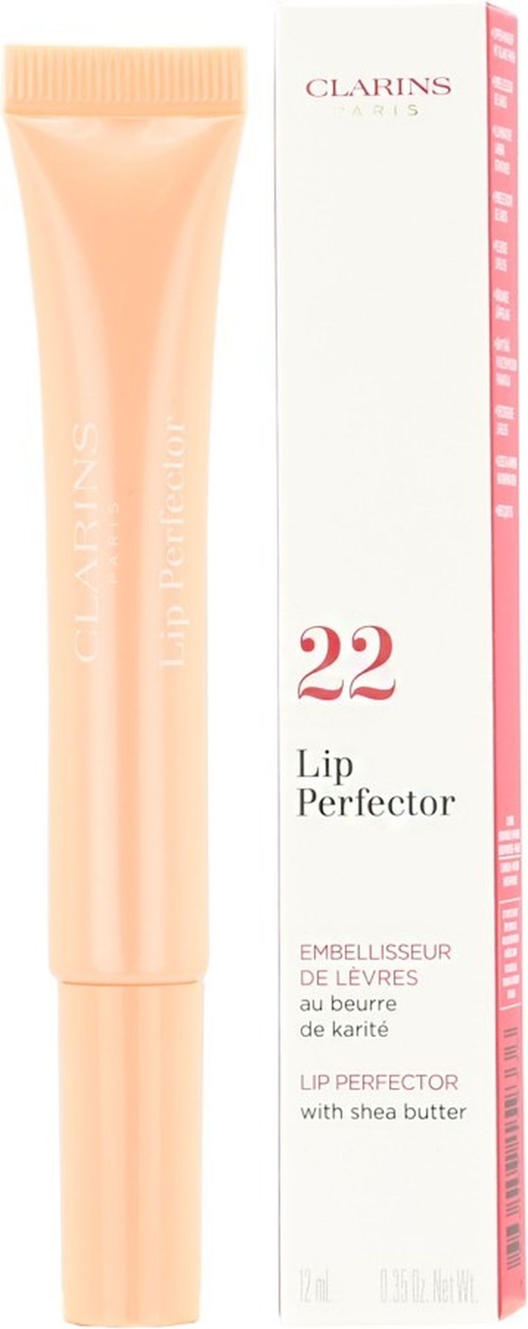 Clarins, Lip Perfector, błyszczyk do ust, 22 Peach Glow, 12 ml