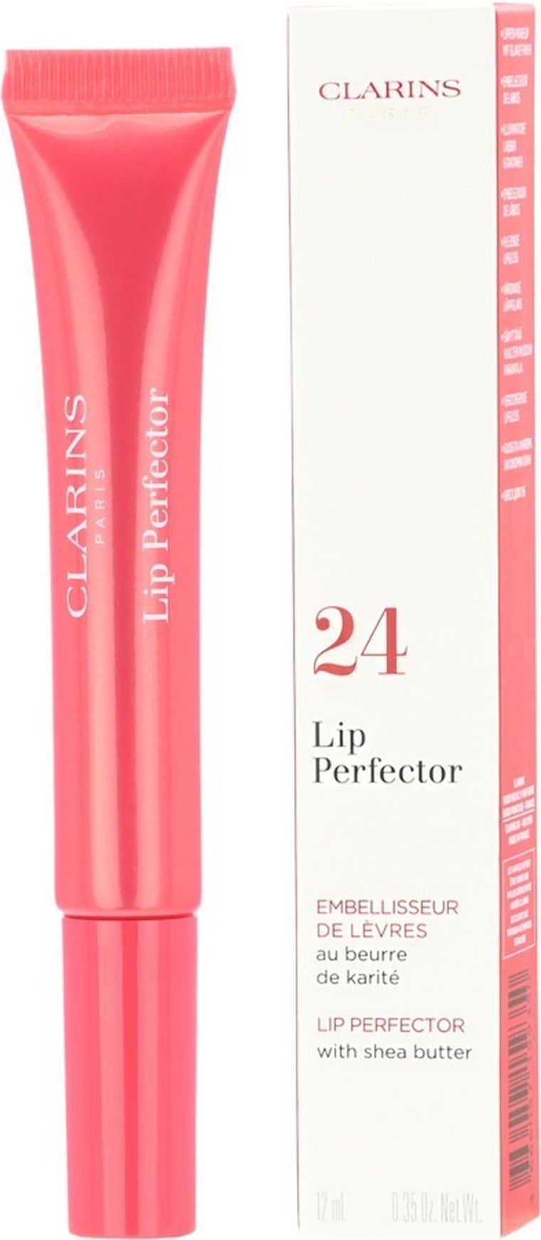 Clarins, Lip Perfector, błyszczyk do ust, 24 Fuchsia Glow, 12 ml