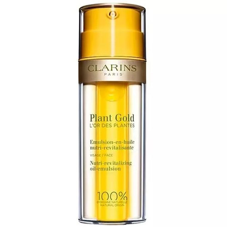Clarins, Plant Gold Nutri-Revitalizing Oil-Emulsion, olejek do twarzy, 35 ml