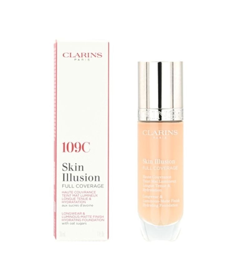 Clarins, Skin Illusion, Full Coverage Hydrating Foundation, podkład, 109C, 30 ml