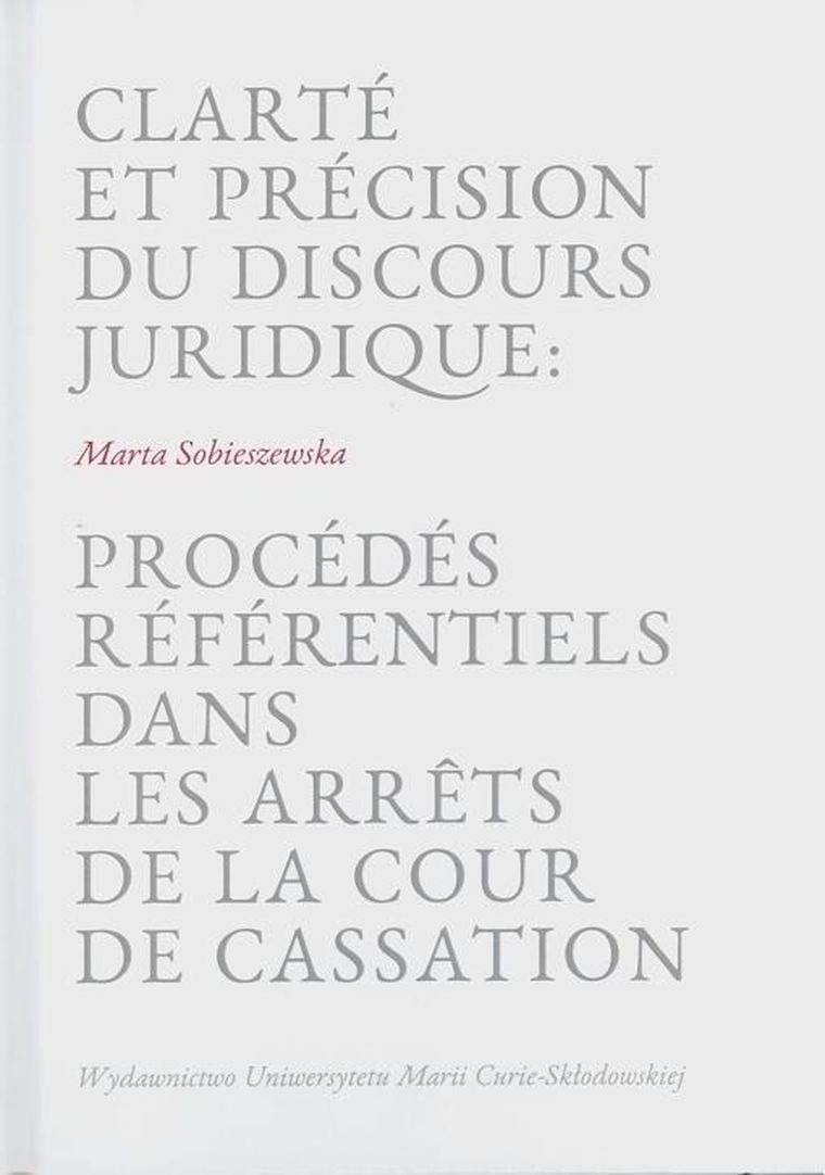Clarte et precision du discours juridique
