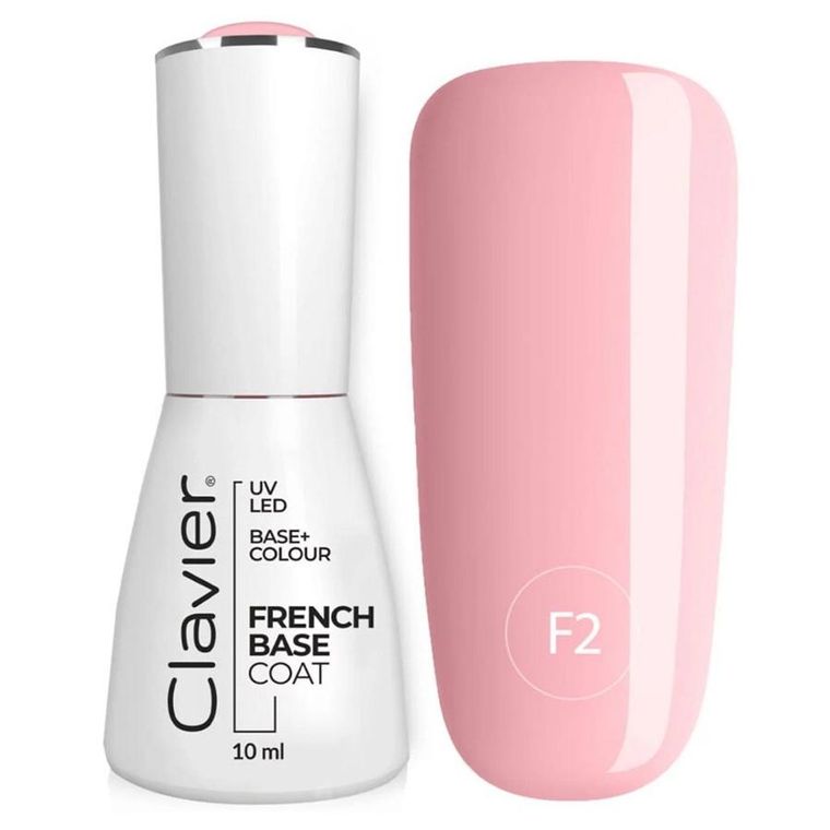 Clavier, Luxury French Base, kolorowa baza hybrydowa, F2 Cotton Candy, 10 ml