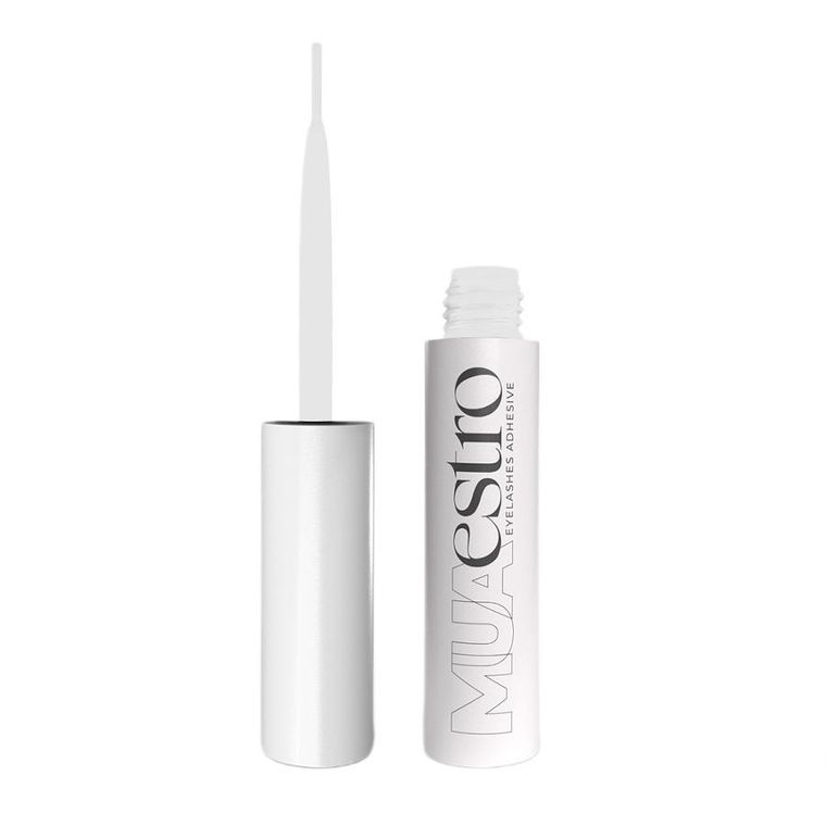 Clavier, MUAestro, klej do kępek rzęs z pędzelkiem, biały, 5g