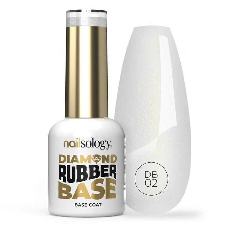 Clavier, Nailsology Diamond Rubber Base, baza hybrydowa, DB02 Beach Babe, 8 ml