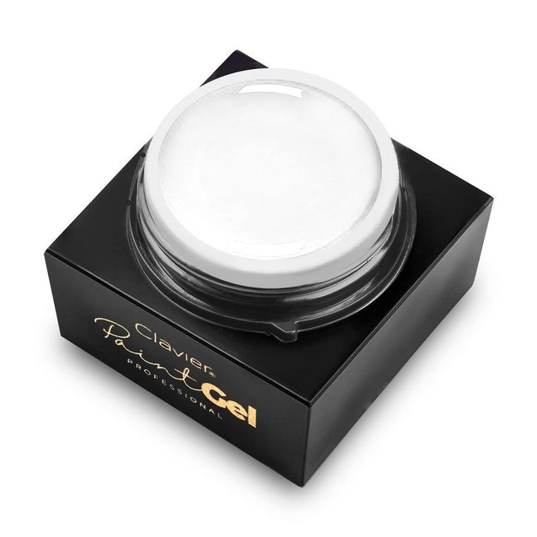 Clavier, Paint Gel, żel do zdobień, biały, 5g