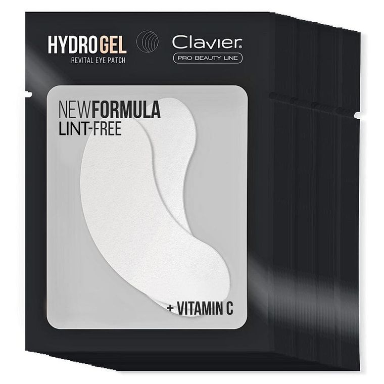 Clavier, Pro Beauty Line, żelowe płatki pod oczy z witaminą C, 100 szt.