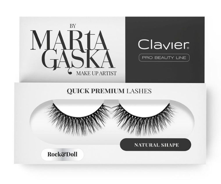 Clavier, Quick Premium Lashes, rzęsy na pasku, Rock&Doll, 804