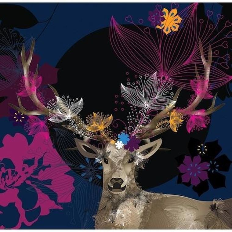 Clear Creations, Swarovski, karnet, Jeleń