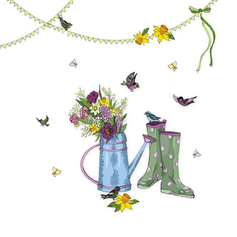 Clear Creations, Swarovski, karnet, Konewka z kwiatami